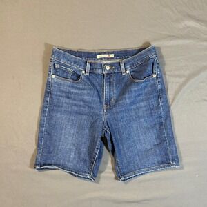 Levi's Mid-Rise Bermuda Shorts Size 29 Medium Wash Classic Fit